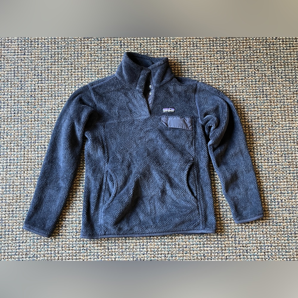 Patagonia Re-Tool Snap T-Fleece Pullover in Dark Navy (Medium Size)